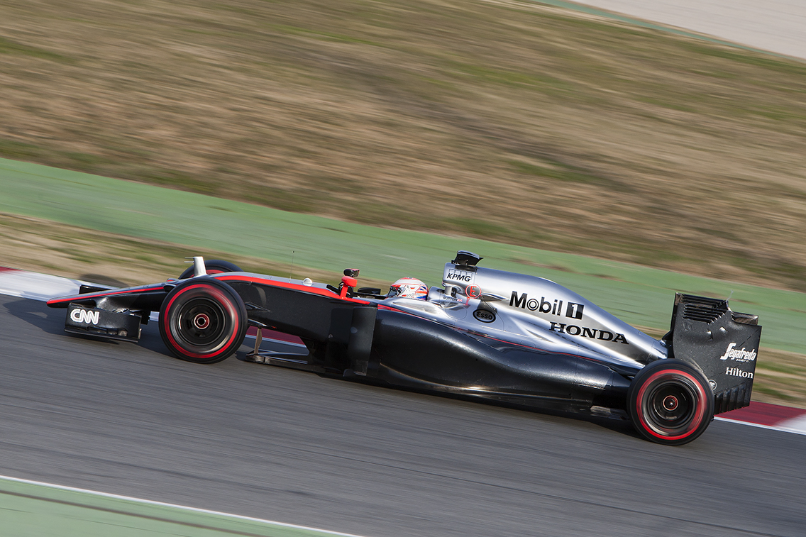 J. Button in Mclaren Honda.