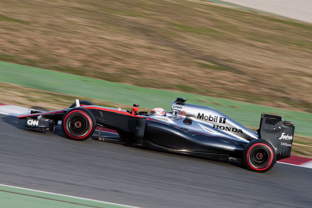 J. Button in Mclaren Honda.