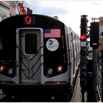 J Train Departing Marcy Avenue