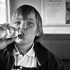 Jack chugging Dandelion & Burdock on the Romney, Hythe and Dymchurch railway