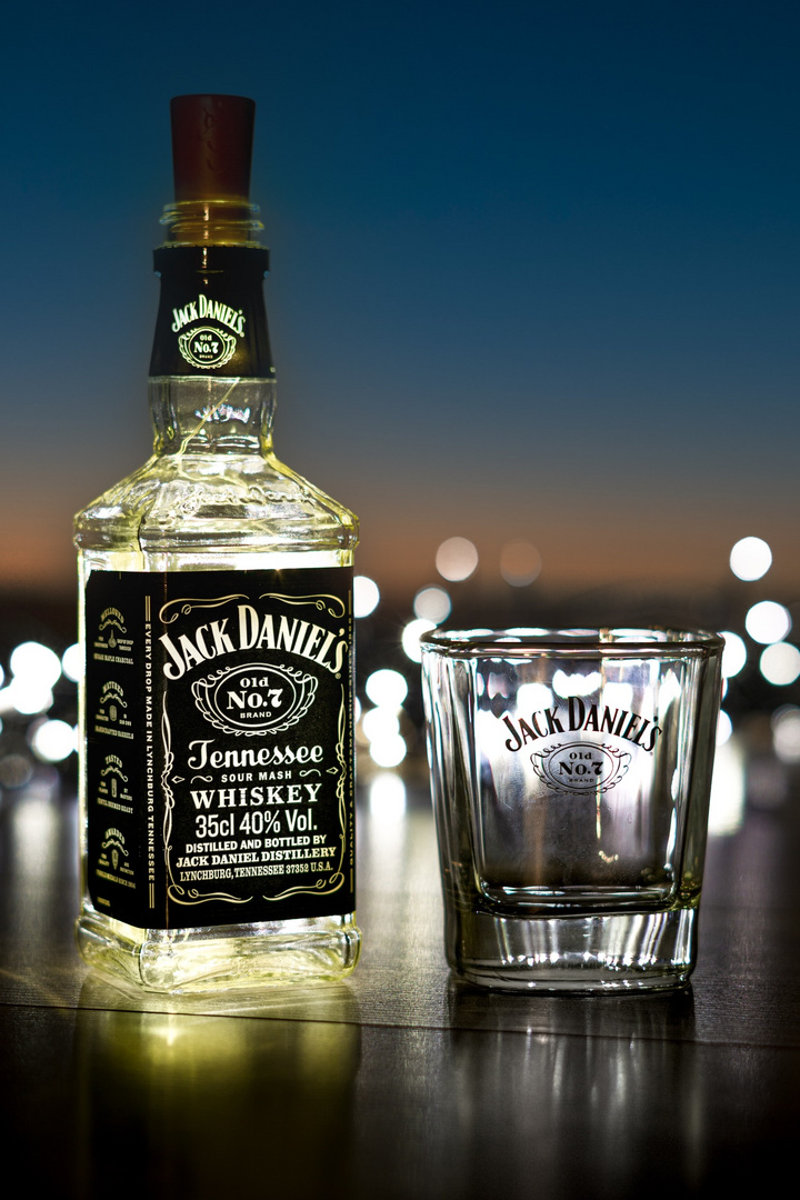 Jack Daniel's im Abendlicht