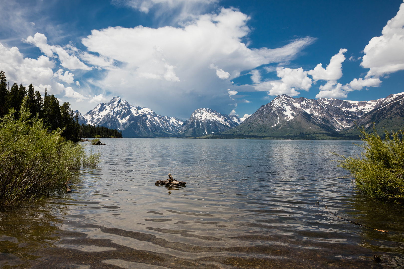 Jackson Lake mit Grand Teton Bergkette