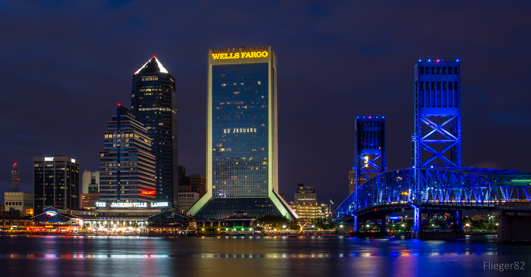 -Jacksonville at night--