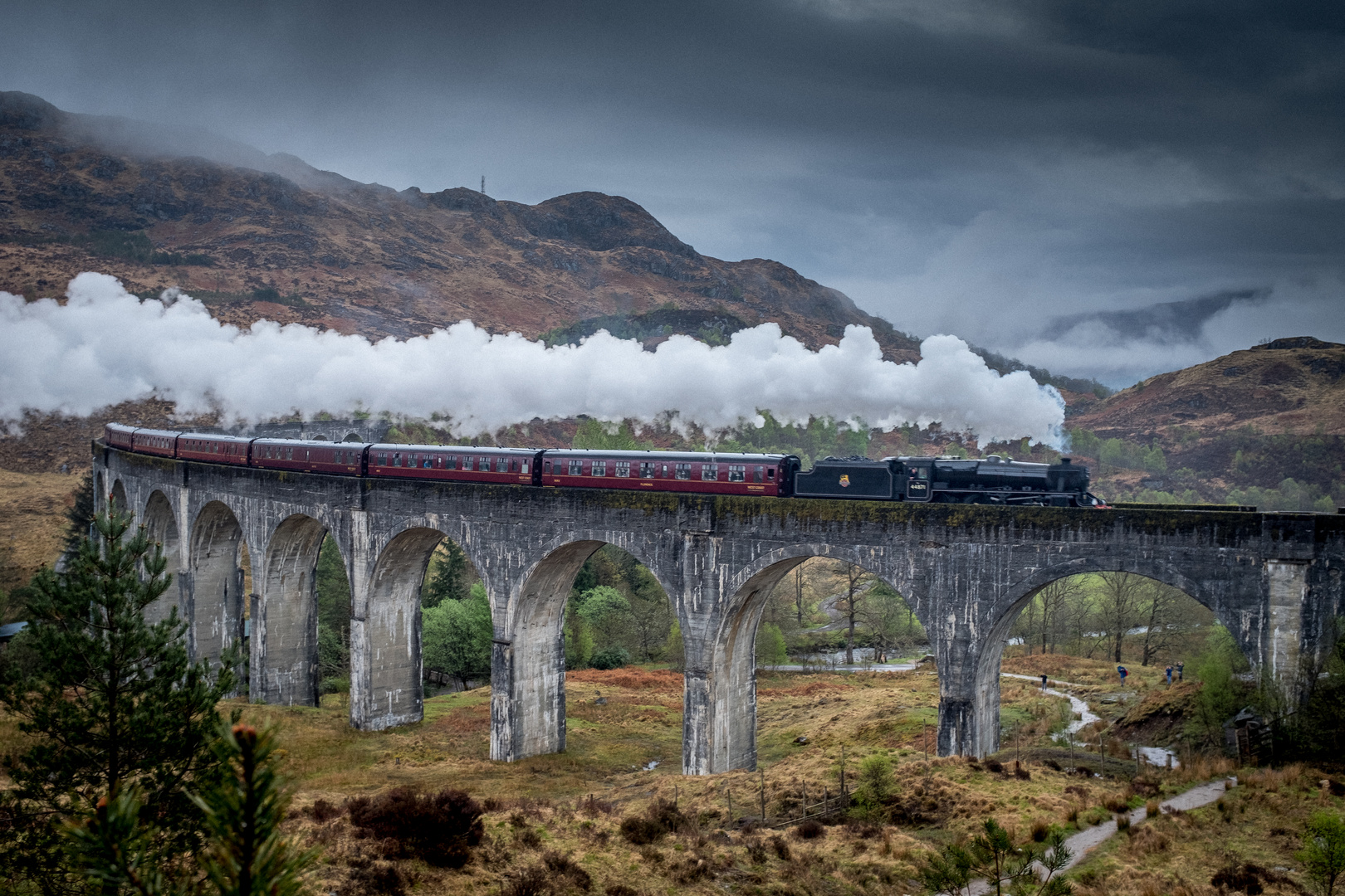 Jacobite steam train oder West Highlander