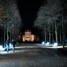 Jägerhof  Allee in Düsseldorf bei Nacht