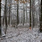 Jägerstand im Winterwald