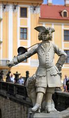 Jägerstatue mit Hund (Schloss Moritzburg)