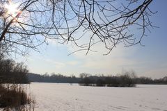 Jägerweiher im frostigen Kleid