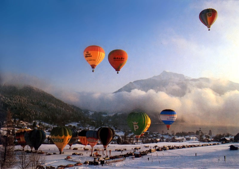 Jährlicher Ballonstart in St. Gilgen am Wolfgangsee