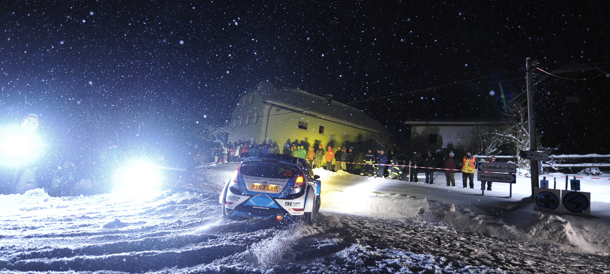 Jänner Rallye 2015 bei Nacht