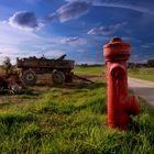 Jagd auf roter Hydrant