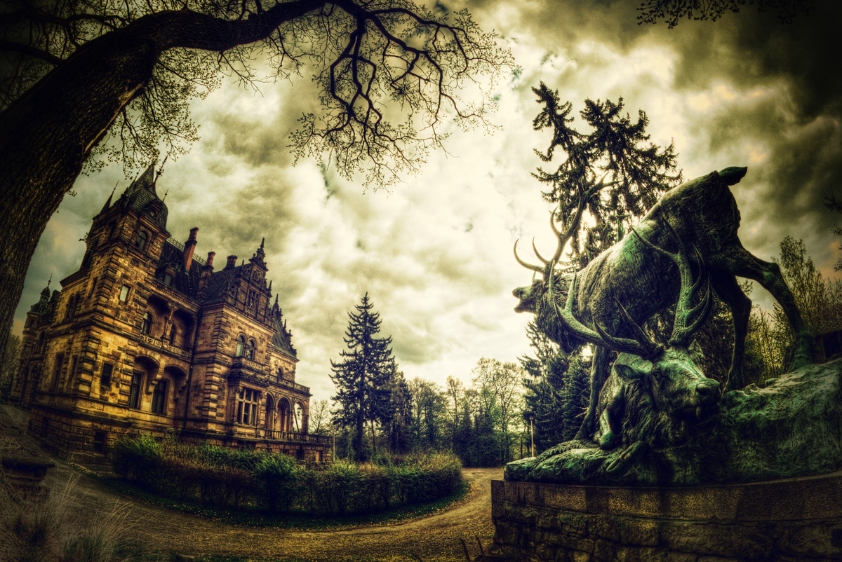 Jagdschloss Foto & Bild techniken, fisheye, aufnahmetechniken Bilder