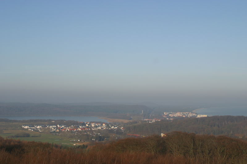 Jagdschloß Granitz auf Rügen in Richtung Binz und Prora