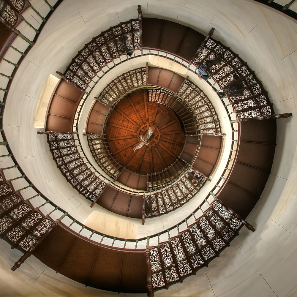 Jagdschloss Granitz - die gusseiserne Treppe...