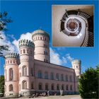 Jagdschloss Granitz und Schinkeltreppe im Hauptturm