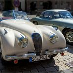 Jaguar XK 120 + Mercedes 300 