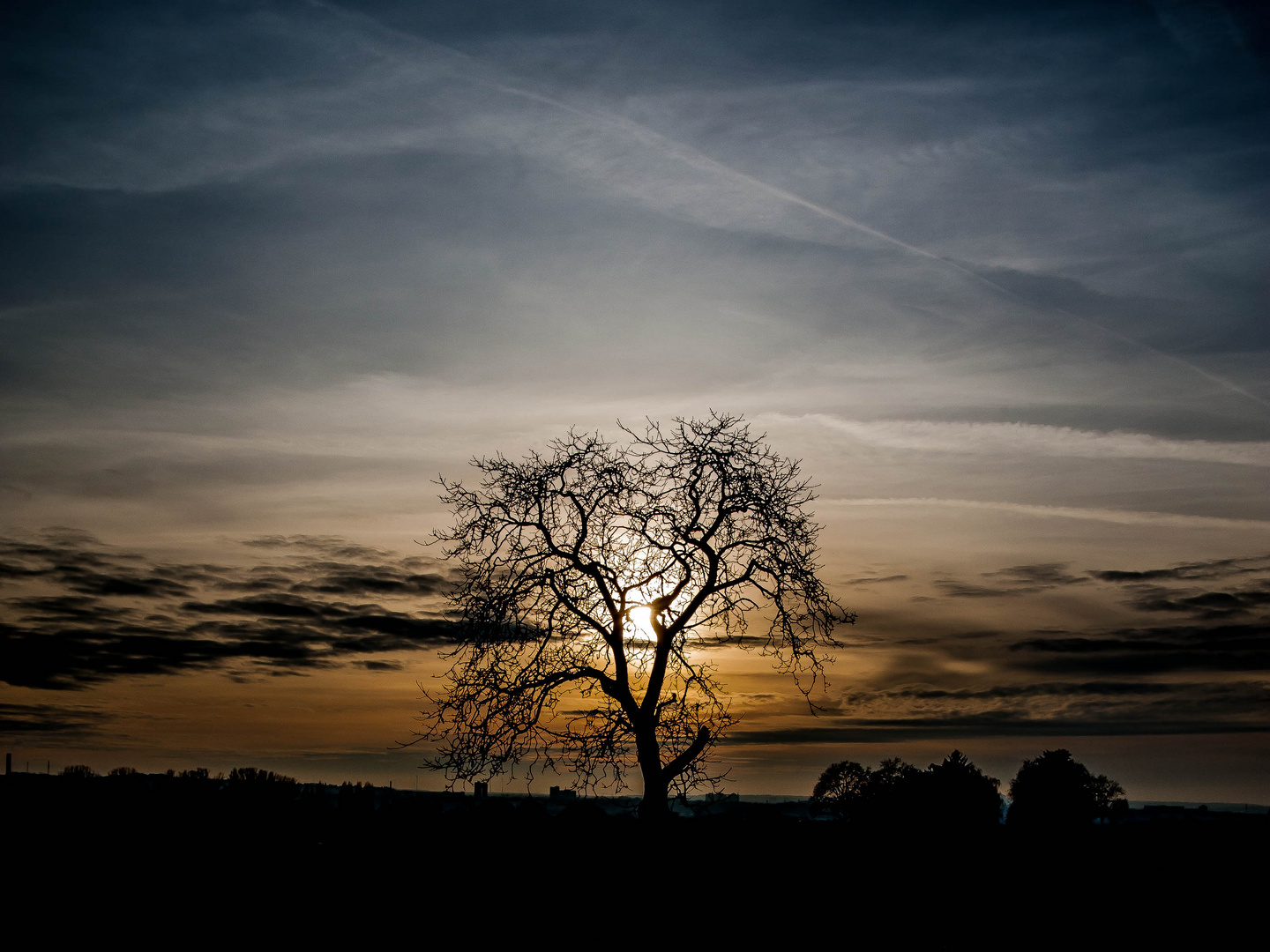 Jahresende mit Sonnenschein