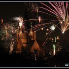 Jahreswechsel, Feuerwerk - Paulusviertel in Halle.