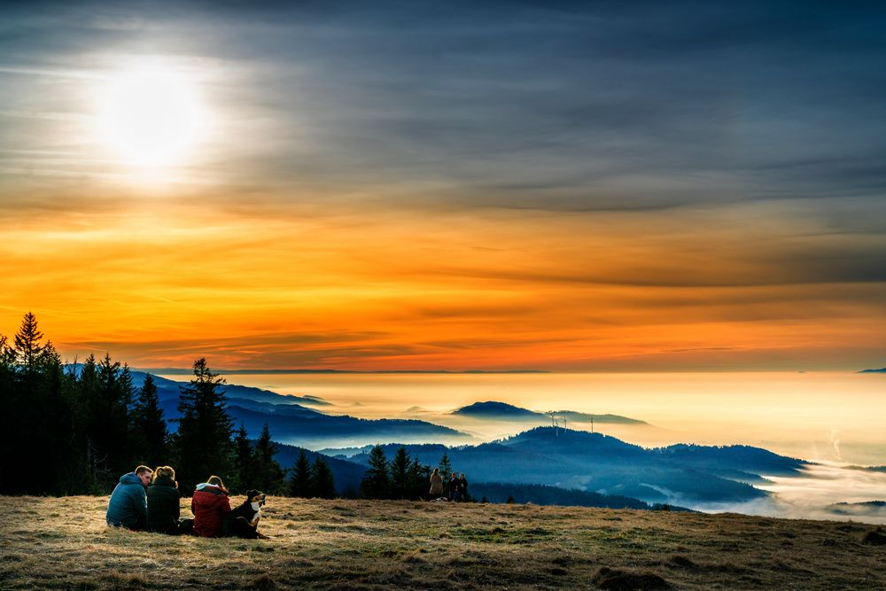 Jahreswechsel Stimmung am Kandel 