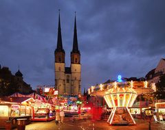 Jahrmarkt zum Salzfest 2013 auf dem Hallmarkt.