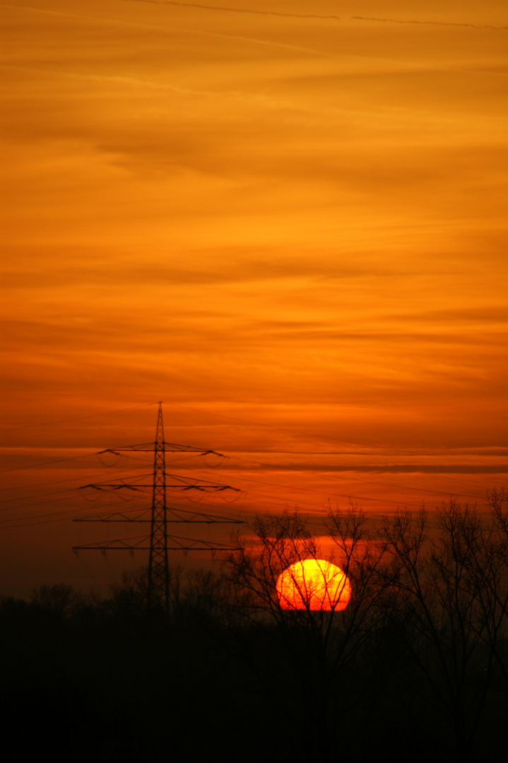 j'aime bien les couchers de soleil . Allons voir un coucher de soleil ...