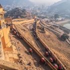 jaipur: der blick vom amberfort.....