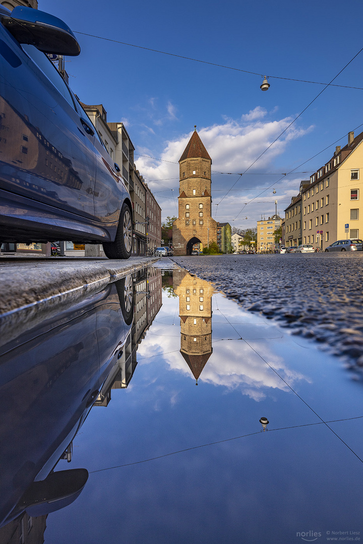 Jakobertor mit Spiegelung