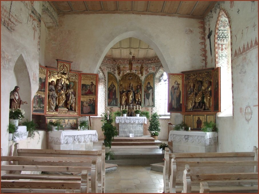 Jakobuskapelle in Genhofen (Allgäu) Innenraum