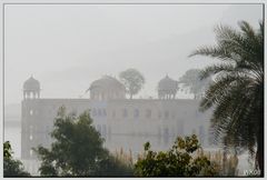 Jal Mahal/Jaipur im Morgennebel