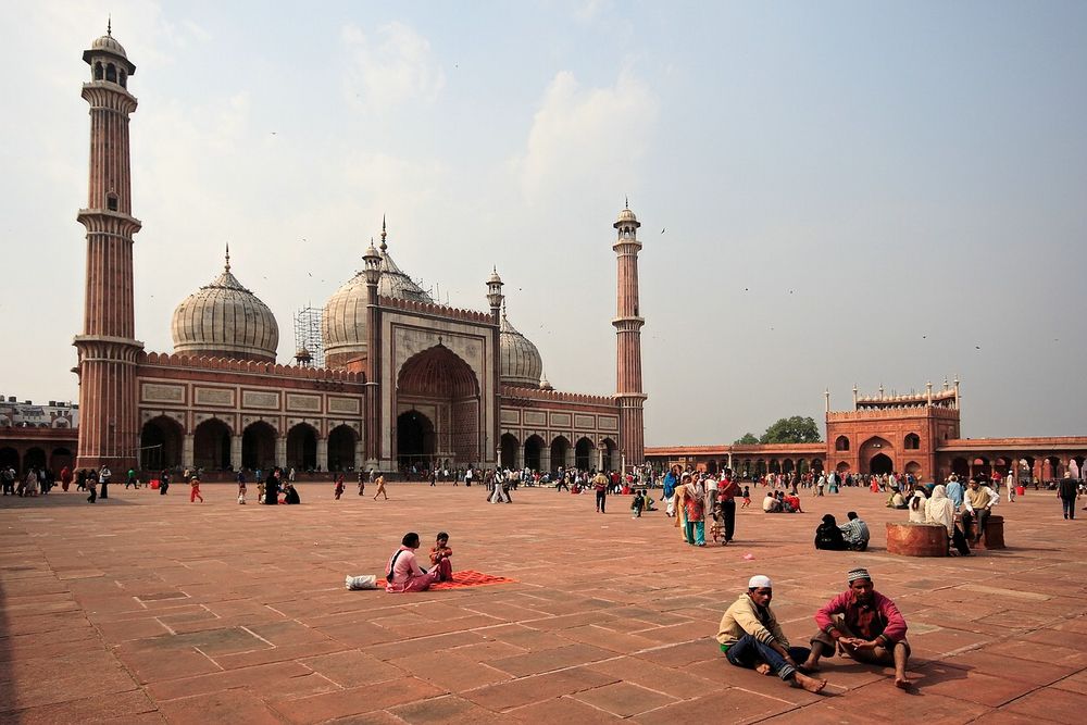 Jama Masjid, die Große Moschee in Delhi