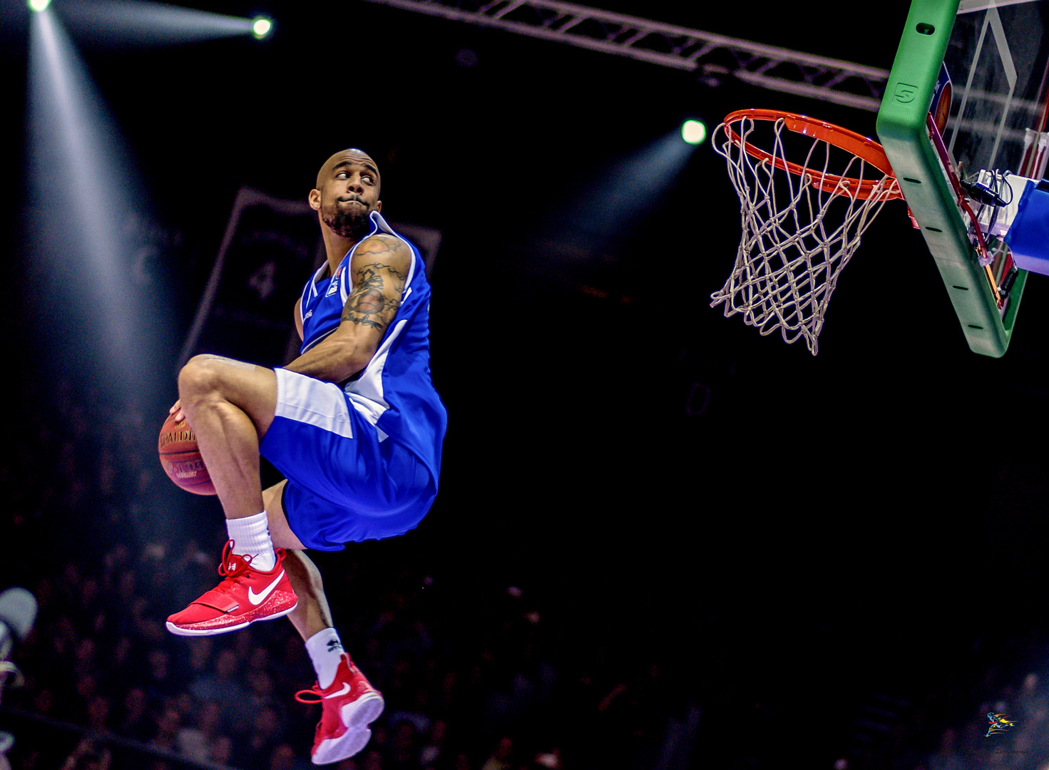 Jamar Abrams beim Dunking Contest Allstar Day 2018 Göttingen