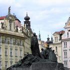 Jan-Hus-Denkmal in der goldenen Stadt (Prag)