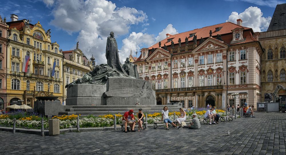 Jan Hus Denkmal Jugendstil - Prag -