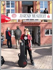 Jan vor dem Hessenausscheid Jugend musiziert