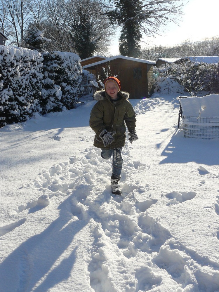 Jannik im Schnee