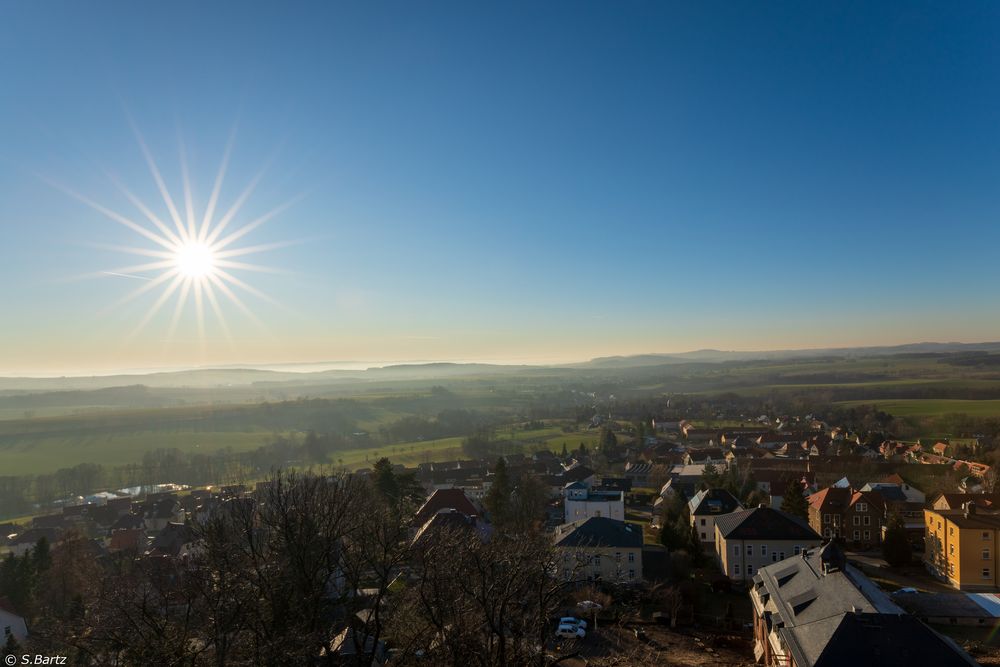 Januar - Sonne  Aussicht von der Burg Stolpen (8)