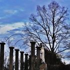 Januar Tage zur blauen Stunde im Rosensteinpark