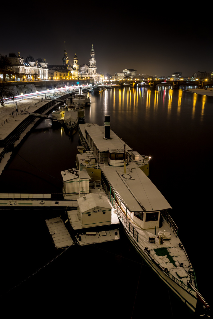 Januarabend in Dresden