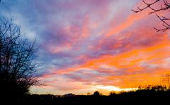 Januarhimmel über Mühldorf