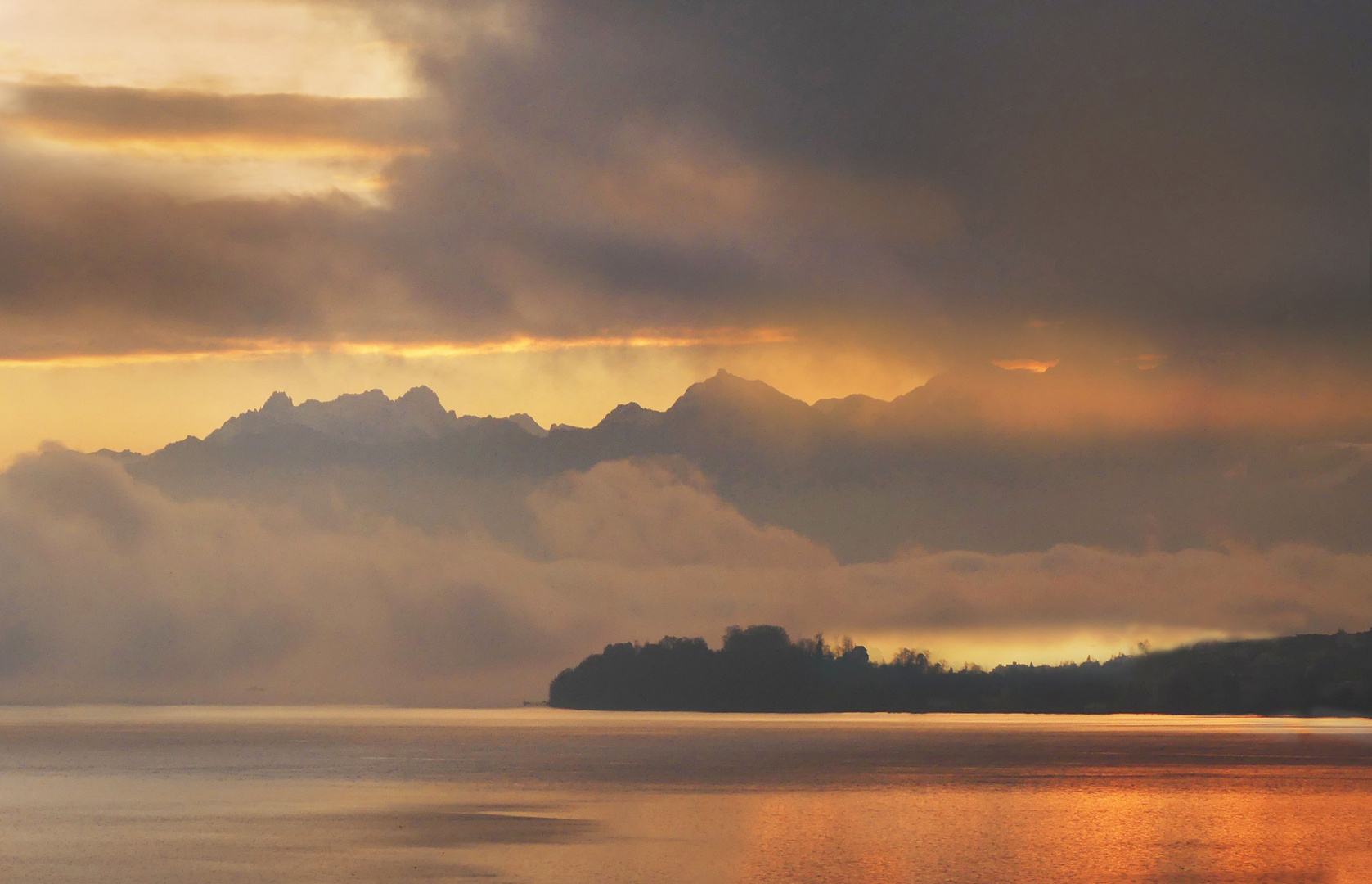 Januarlicht am See