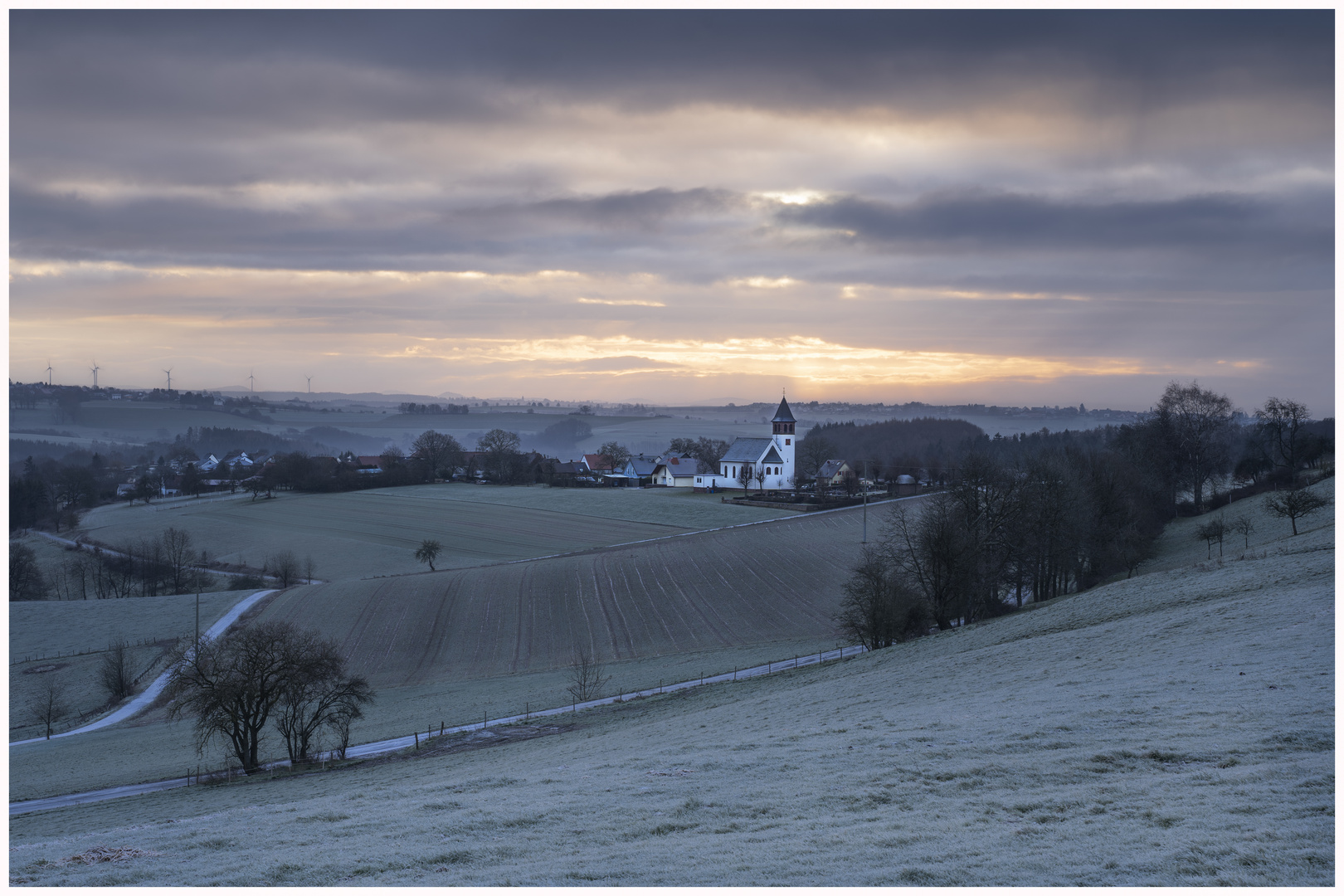 Januarmorgen in der Westpfalz