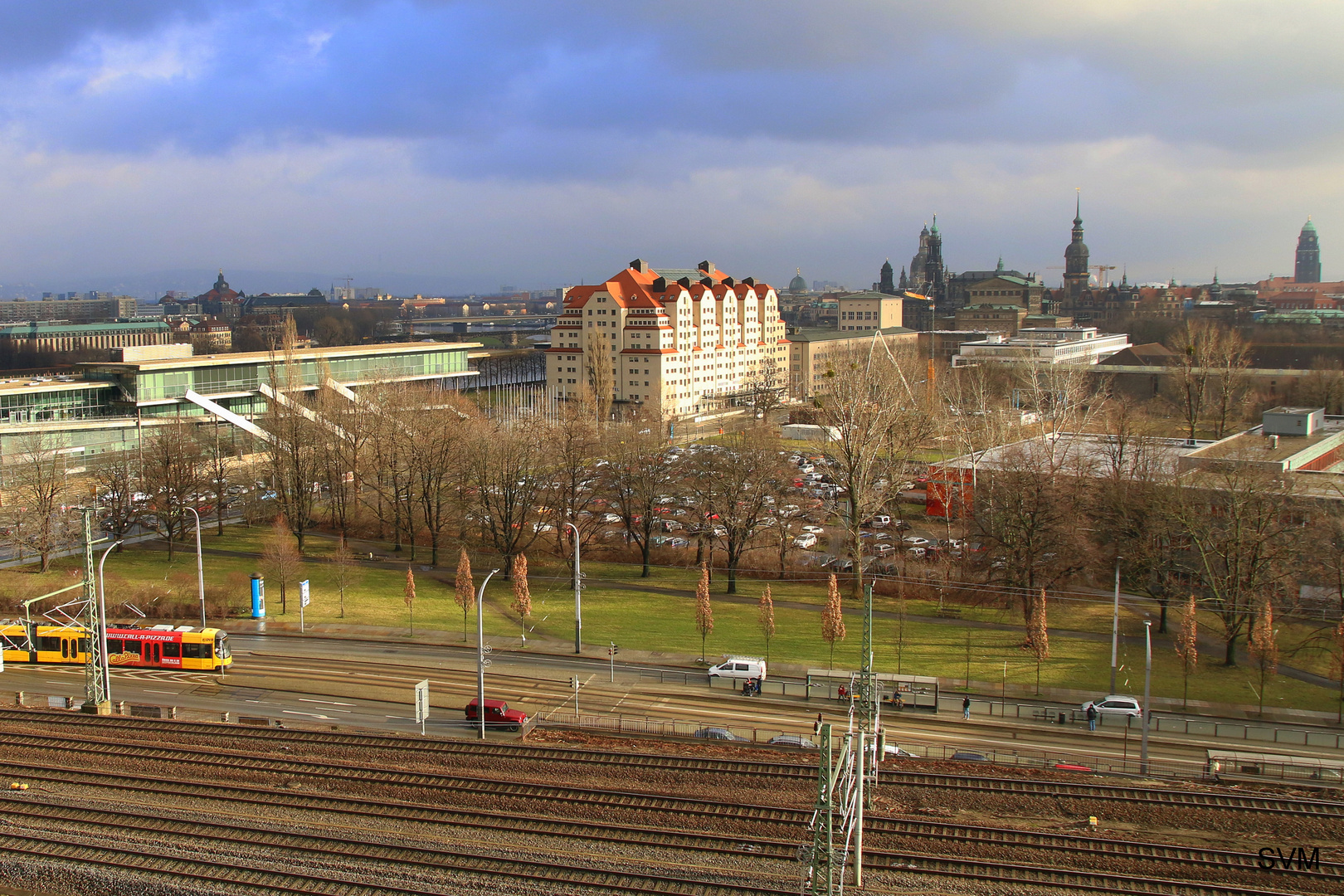 Januarsonne über Dresden