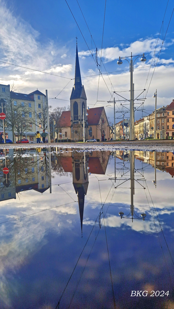 Januarwetter in der Stadt 