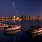 January evening in the Bay of San Diego