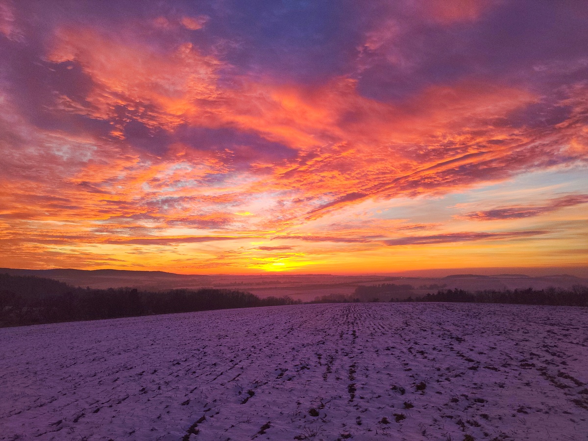 January sunset 