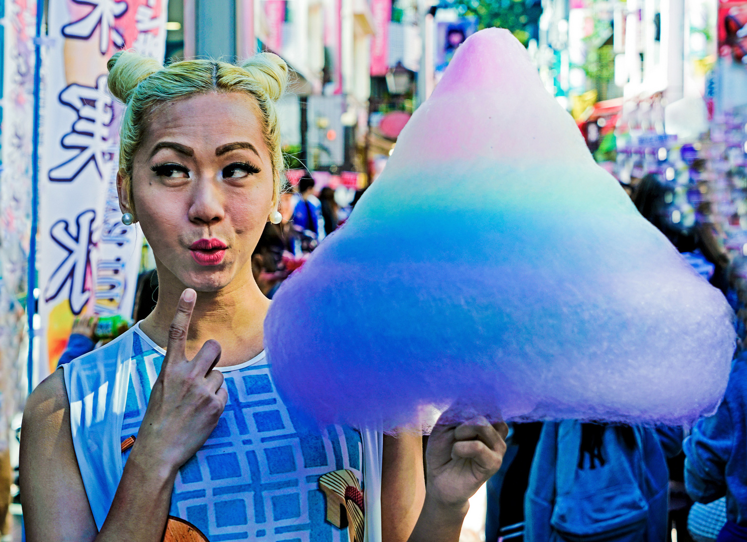 Japan Tokio Zuckerwatte