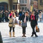 Japaner (kurz vor dem Erdbeben in Japan) in Rothenburg ob der Tauber