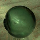 japanese green vintage fishing glass float one piece