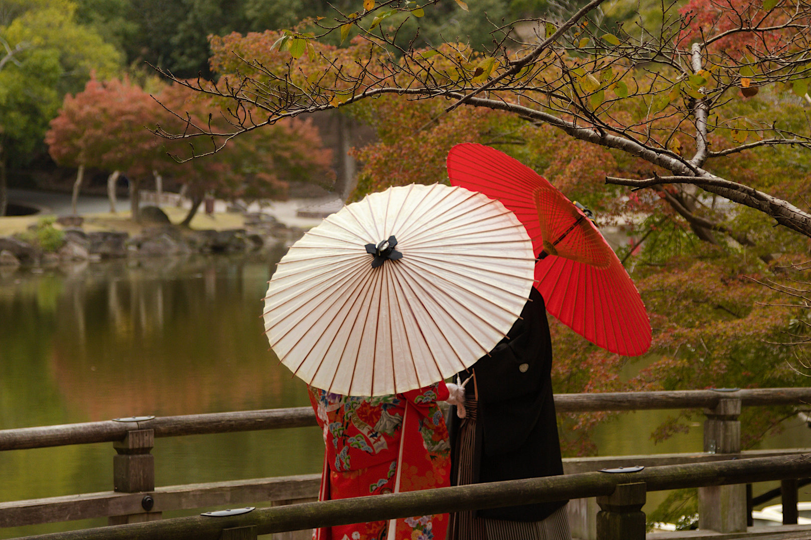 Japanese wedding couple