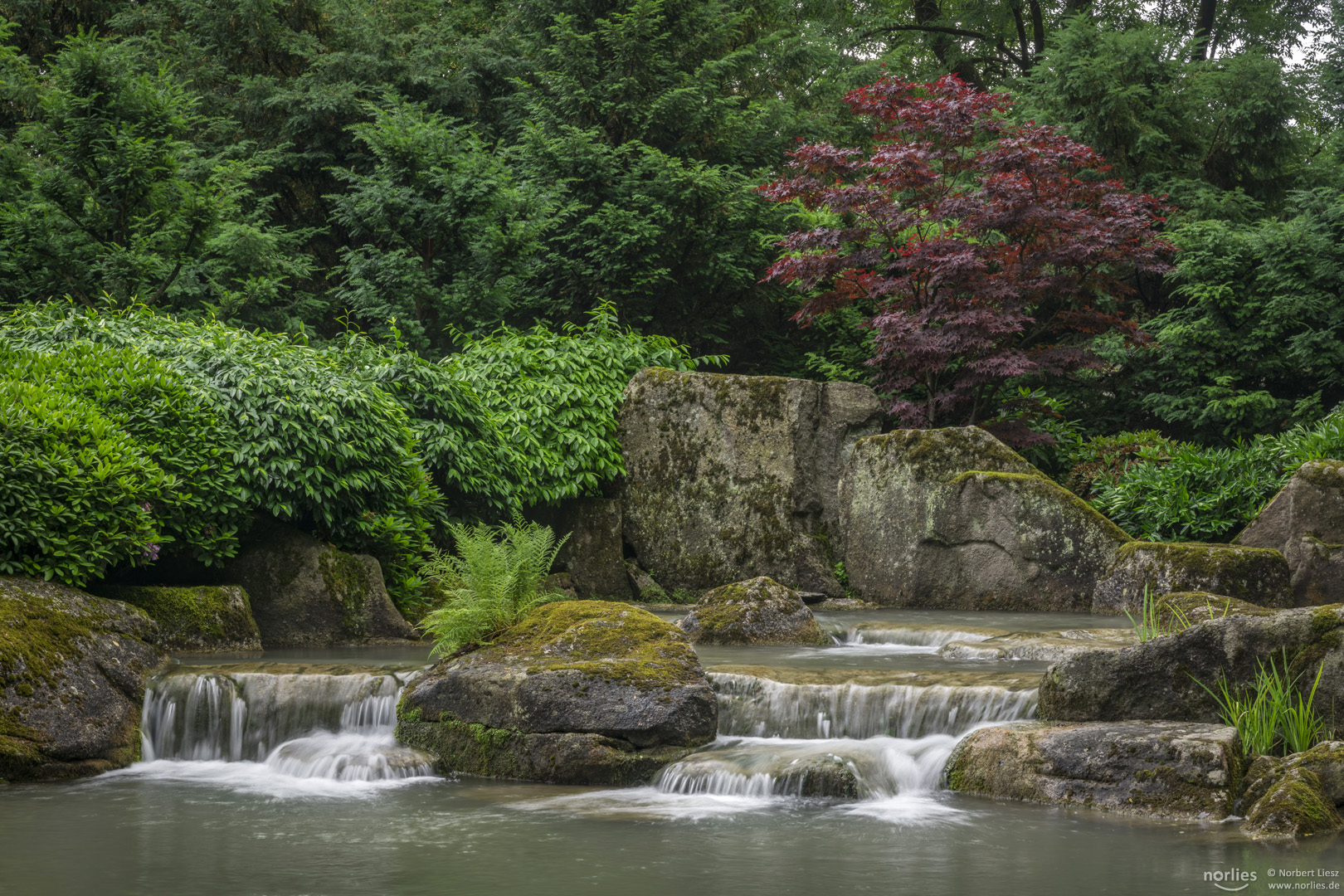 Japangarten Wasserfälle